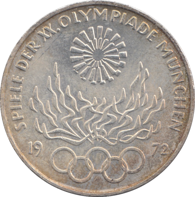 1972 SILVER GERMANY WEST 10 MARK OLYMPIC