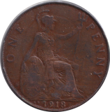 1918 PENNY ( VF ) KN