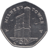 2014 50 PENCE MILNERS TOWER ISLE OF MAN