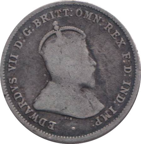 1910 SILVER SIXPENCE AUSTRALIA
