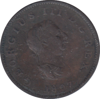 1807 HALFPENNY ( VF )