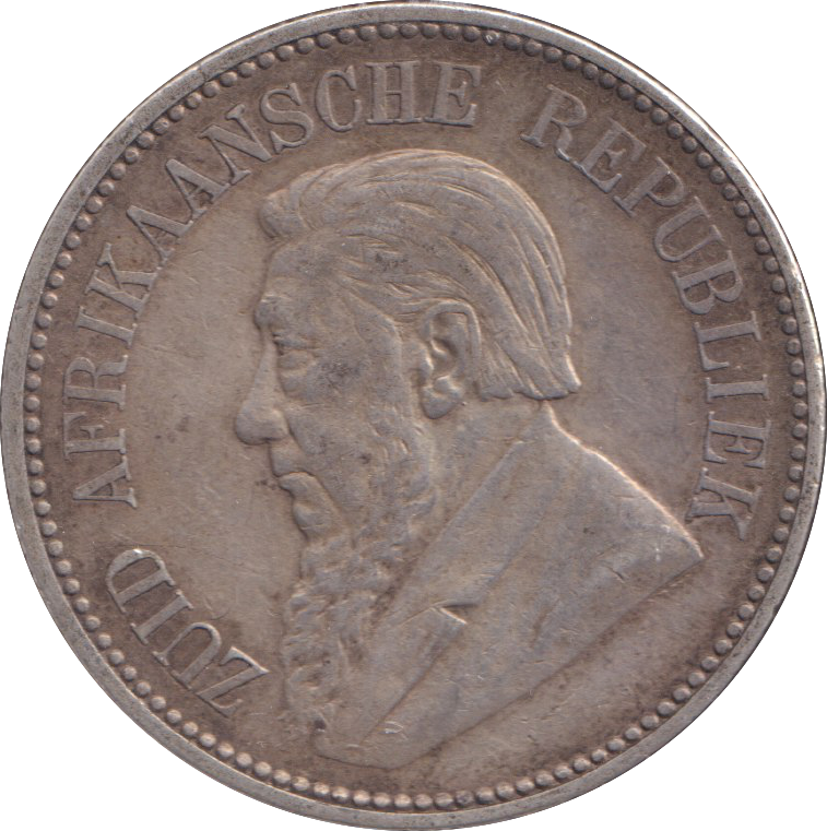1896 SILVER SOUTH AFRICA HALF CROWN