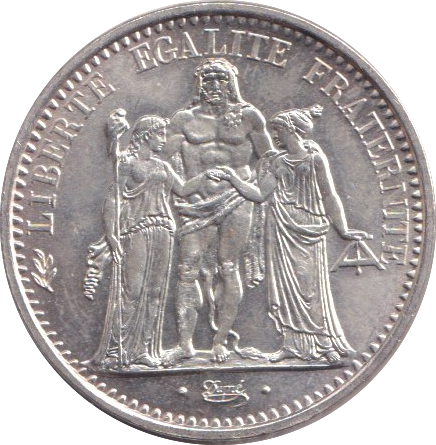 1968 SILVER 10 FRANCS FRANCE
