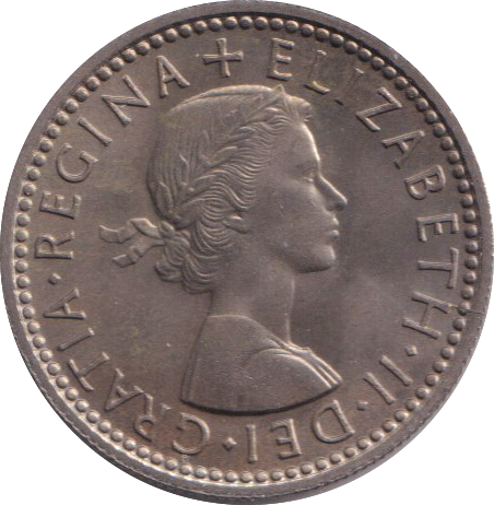 1957 SIXPENCE ( BU )