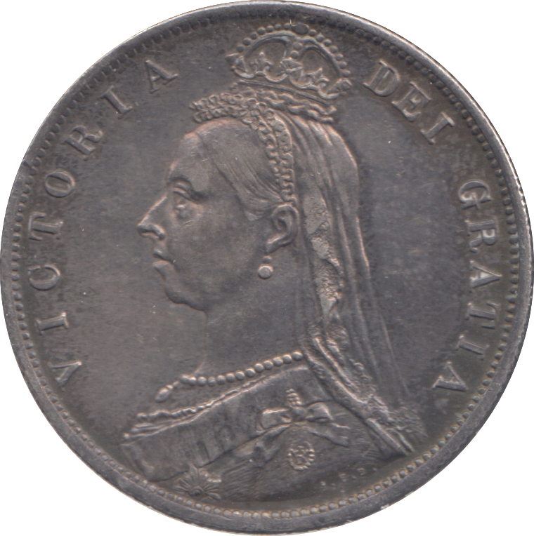 1887 HALFCROWN ( EF )