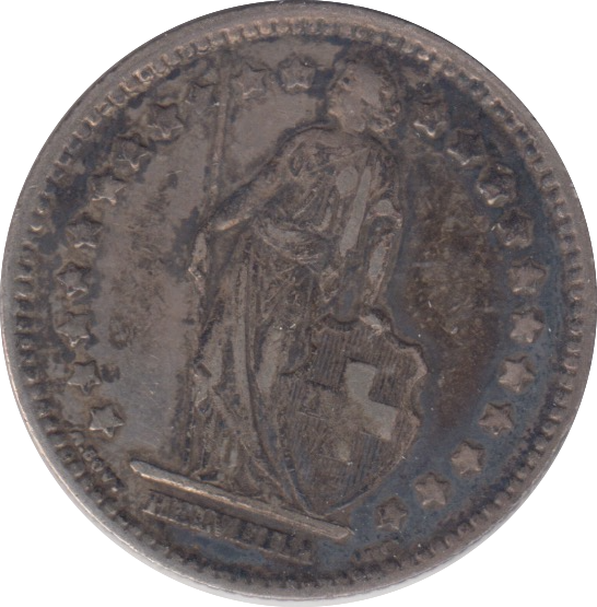 1914 SILVER SWITZERLAND 1 FRANC