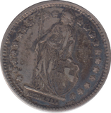 1914 SILVER SWITZERLAND 1 FRANC