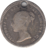 1842 HOLED THREE HALFPENCE ( FINE )