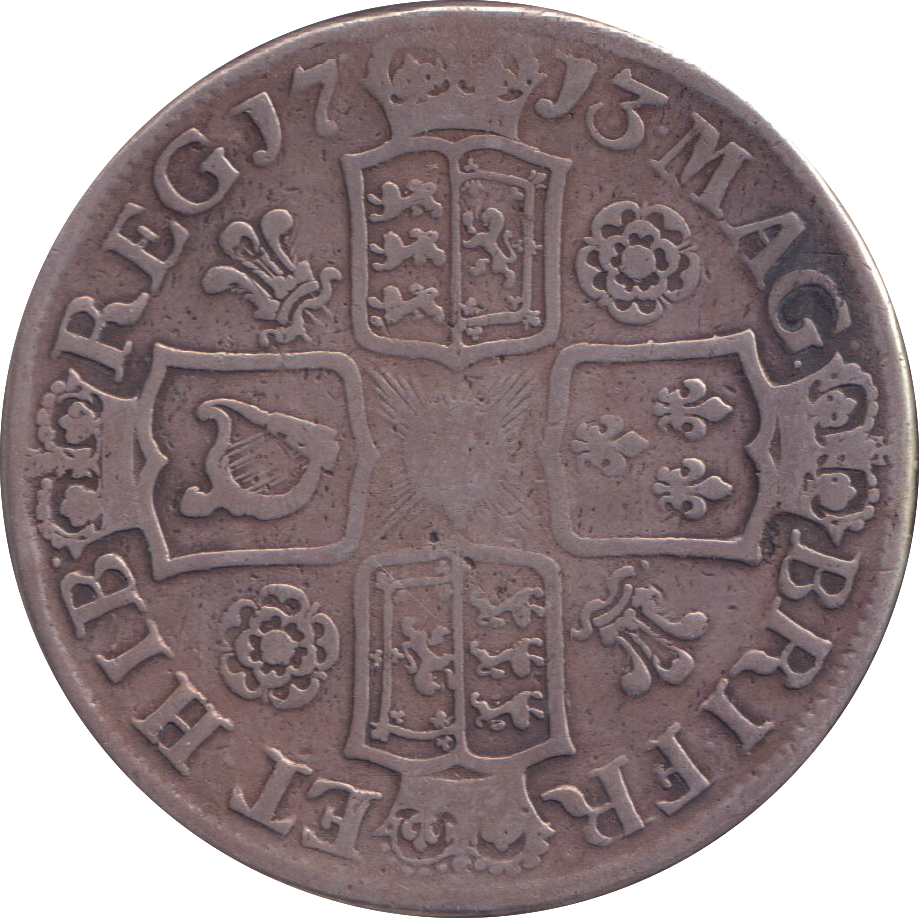 1713 CROWN EX MOUNT ( FINE )