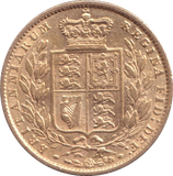 1858 GOLD SOVEREIGN ( GVF )
