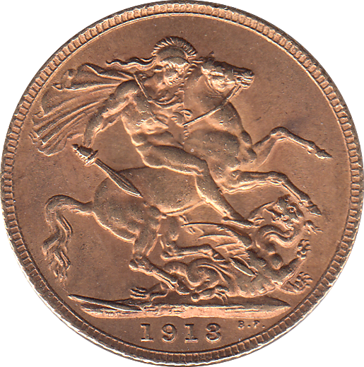 1913 SOVEREIGN ( AUNC )