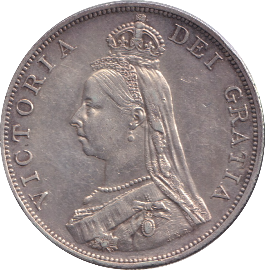 1887 DOUBLE FLORIN ( EF )