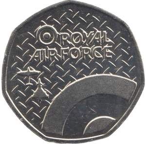 2016 50P SHAPED MEDALLION GLOBEMASTER 1991
