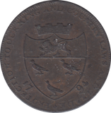 1793 CANTERBURY HALFPENNY TOKEN