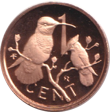 1973 PROOF 1 CENTS VIRGIN ISLANDS