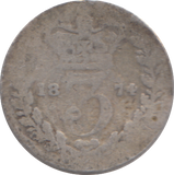 1874 THREEPENCE ( NF )