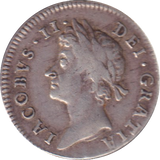 1686 MAUNDY THREEPENCE ( FINE )