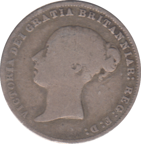 1866 SIXPENCE ( FINE )