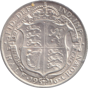 1916 HALFCROWN ( GVF )
