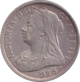 1900 HALFCROWN ( FINE )