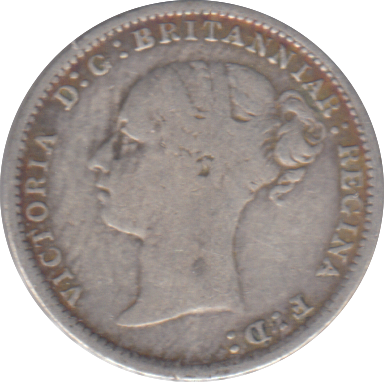 1886 THREEPENCE ( FINE )