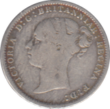 1886 THREEPENCE ( FINE )