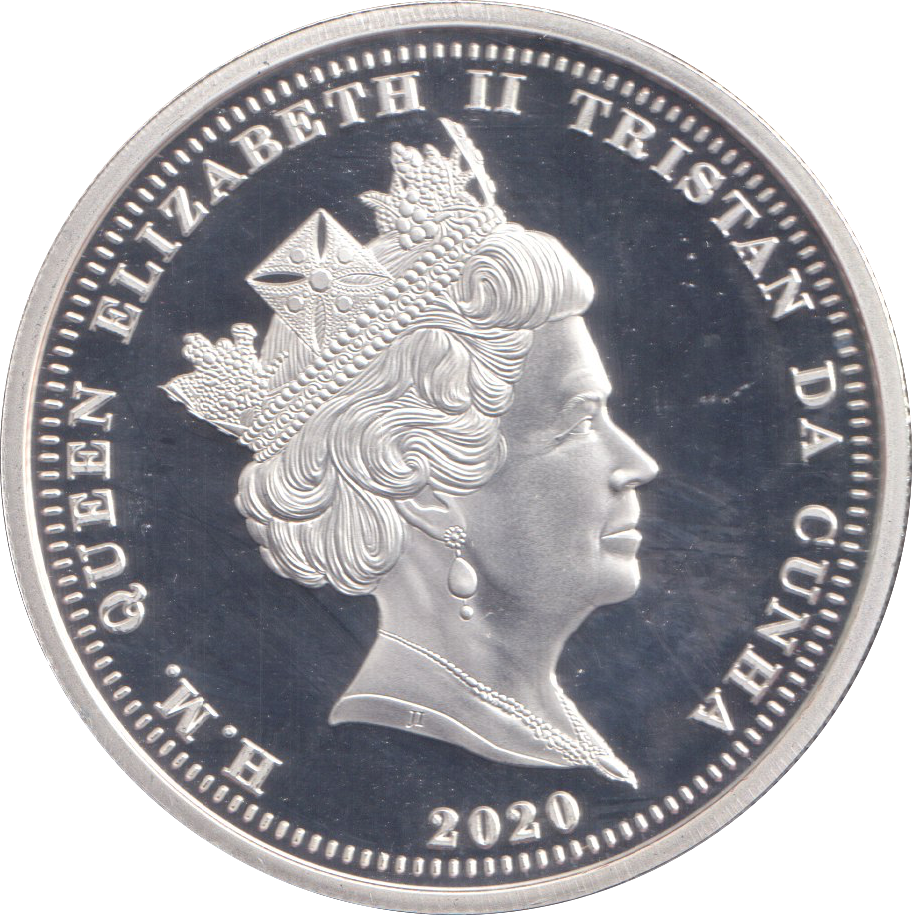 2020 SILVER TRISTAN DA CUNHA FIVE POUNDS