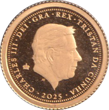 2025 GOLD PROOF FIVE POUND TRISTAN DA CUHNA