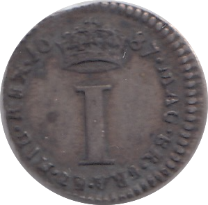 1687 MAUNDY ONE PENNY ( VF )