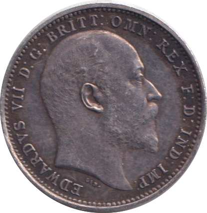 1907 MAUNDY FOURPENCE ( EF )