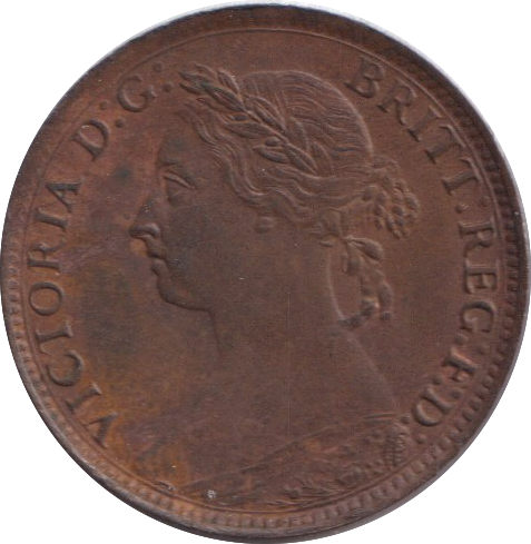 1884 FARTHING ( UNC )