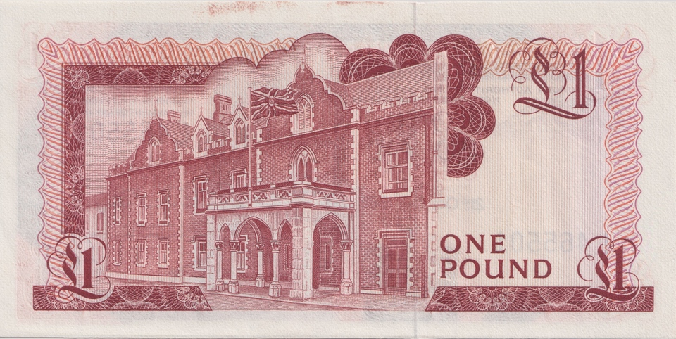 1986 ONE POUND GIBRALTAR BANKNOTE REF-1807