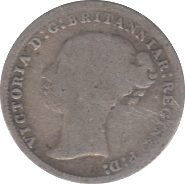 1876 THREEPENCE ( FINE )