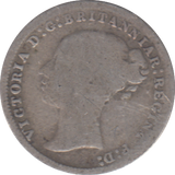 1876 THREEPENCE ( FINE )