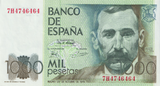 1979 1000 PESTAS BANKNOTE SPAIN REF-1647