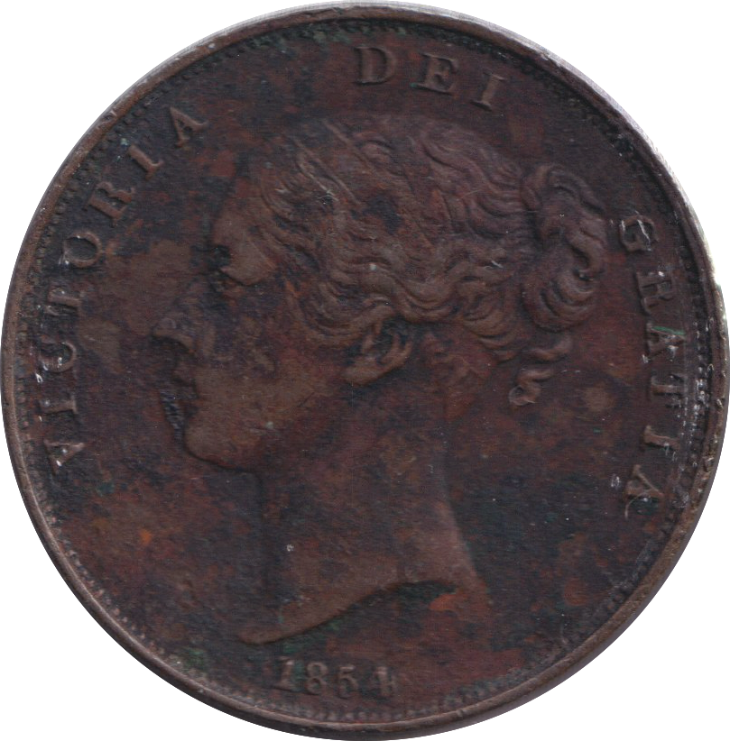 1854 PENNY ( VF )