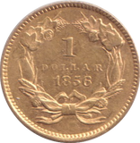 1856 GOLD ONE DOLLAR USA