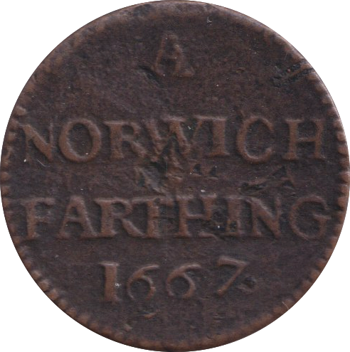 1667 NORWICH FARTHING TOKEN