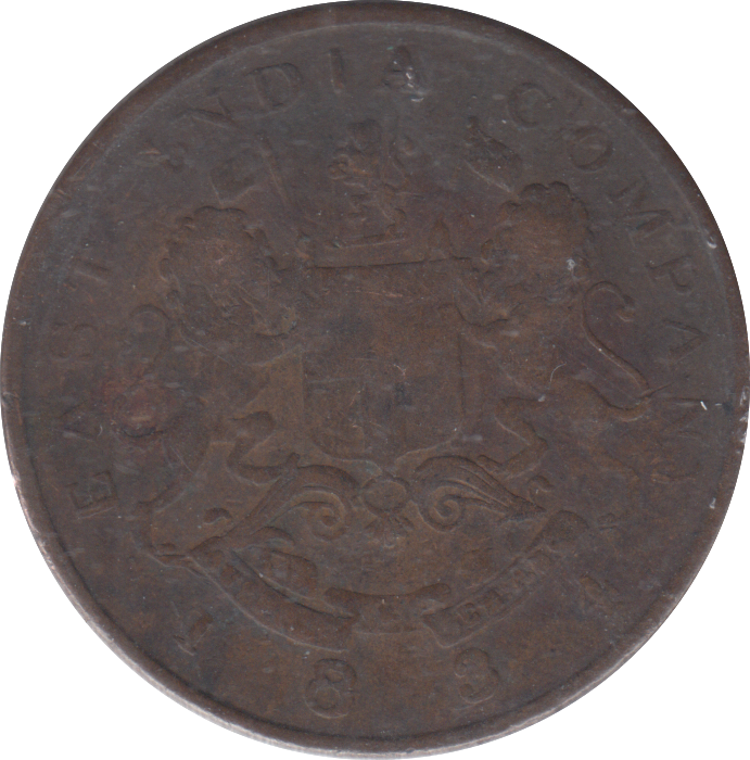 1834 EAST INDIA COMPANY HALF ANNA