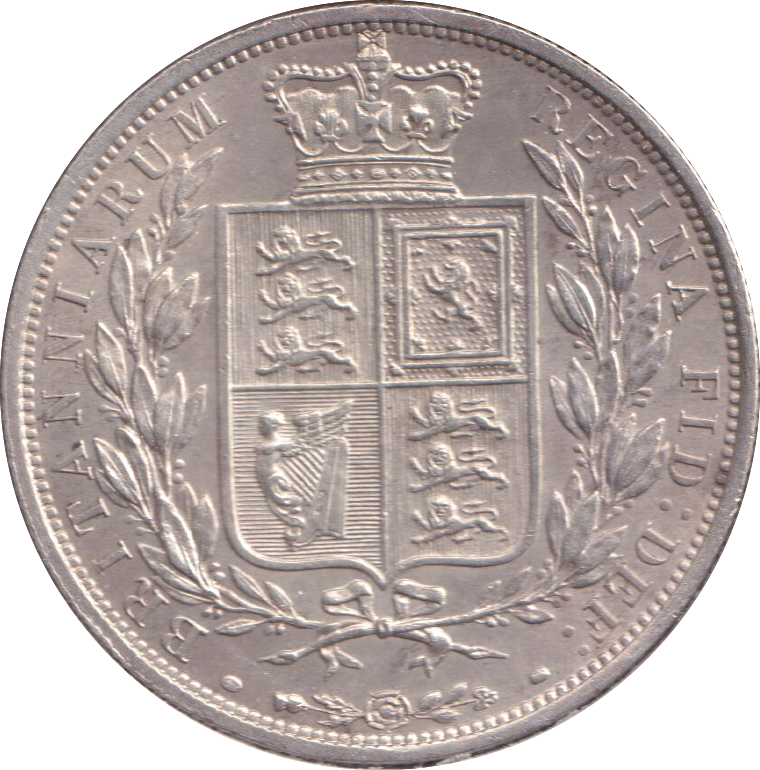 1887 HALFCROWN ( AUNC )