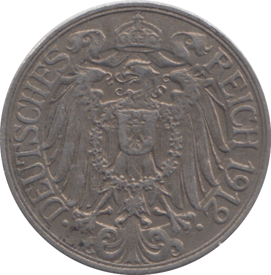 1912 GERMANY 25 PFENNIG