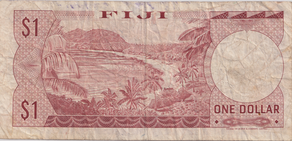 1969 DOLLAR FIJI BANKNOTE REF-1796