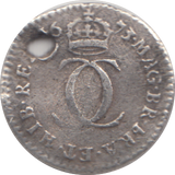 1673 HOLED MAUNDY TWOPENCE ( FINE )
