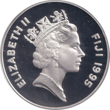 1995 SILVER PROOF TEN DOLLAR FIJI