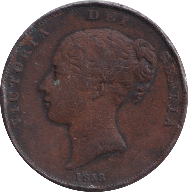 1858 PENNY ( FINE )