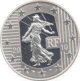 2010 SILVER PROOF FRANCE 10 EURO