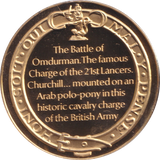 1974 SILVER GOLD PLATED WINSTON CHURCHILL LANCERS MEDALLION