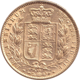 1866 GOLD SOVEREIGN ( EF )