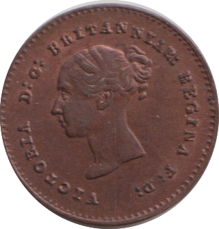 1853 QUARTER FARTHING ( AUNC )