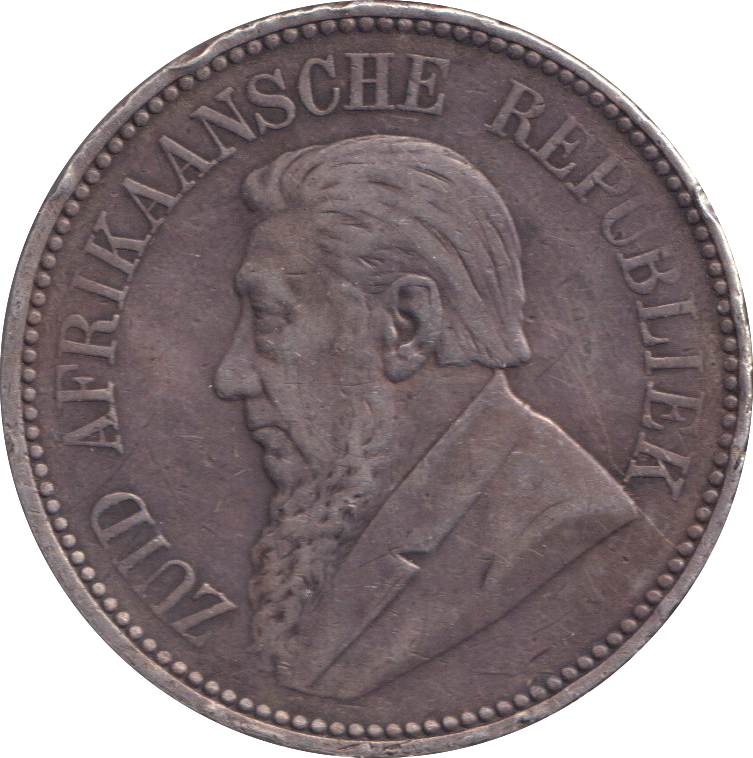 1897 SILVER 2 1/2 SHILLINGS SOUTH AFRICA